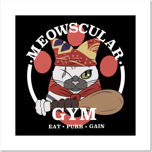 Meowscular Gym Posters and Art